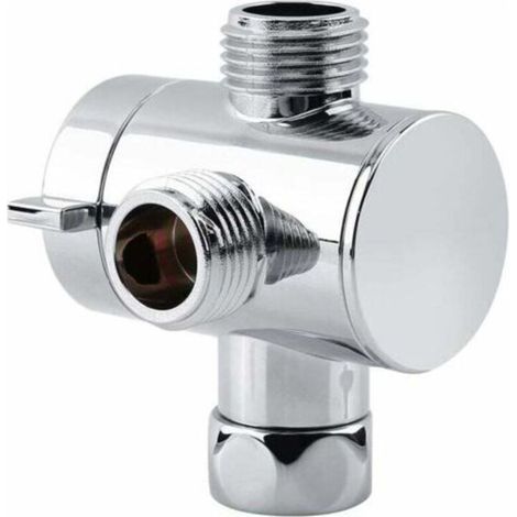 Robinet de douche multifonctionnel à trois voies (avec inverseur), bras de douche, adaptateur de pommeau de douche, pièces de rechange pour raccord en T G1/2" pour éviers de cuisine Ephé.