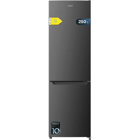 Frigorifero combinato Cecotec inox 250 litri design elegante