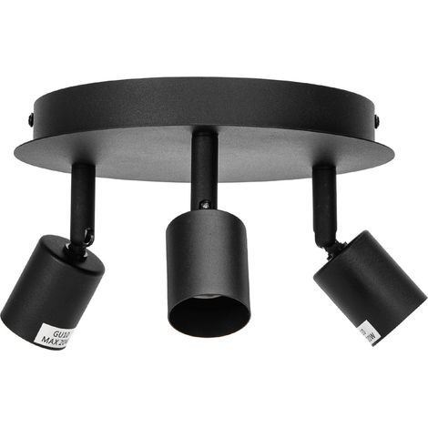 Lampadario da soffitto Tris Nero 3 x GU10 Aigostar (1/5)