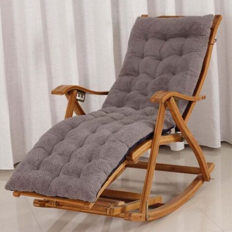 Coussin de Chaise Longue Bain de Soleil Transat Matelas pour Transat Coussin pour Chaise Extérieure pour Jardin Bande de Réglage (48155)