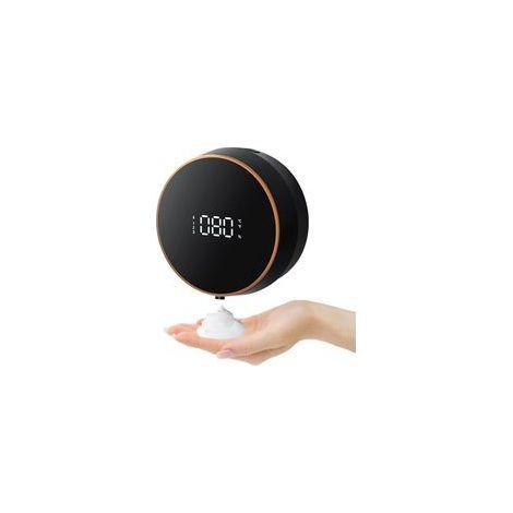 (Schwarzer) Wandseifenspender, 300-ml-Spender für berührungsloses Händedesinfektionsmittel, USB-Wandladegerät mit LED-Anzeige und Sensor. Handseifenspender für Badezimmer. (1/5)