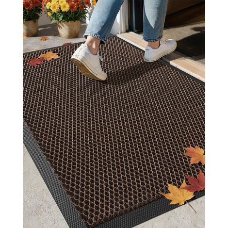 Non-Slip Entrance Doormat 80 x 120 cm Brown (1/5)