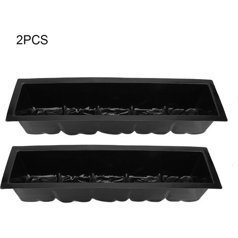 2 moules pour dalles motif DIY, gabarit en plastique pour chemins en pierre, moule à béton réutilisable (1/5)