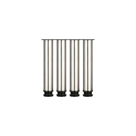 pieds de meuble réglables en acier inoxydable brossé – hauteur 300 mm, hauteur réglable de 0 à 15 mm- Crezuo (1/3)