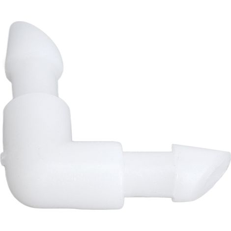 Raccord coudé 90° pour tuyau en L, connecteur barbelé en PE de diamètre égal 4,2 mm / 0,17 pouce, adaptateur de joint de tube (1/5)