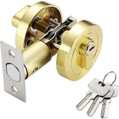 Haustürschlösser aus Edelstahl und Messing mit robusten Diebstahlsicherungen und Riegeln, geeignet für Häuser und Schlafzimmer.