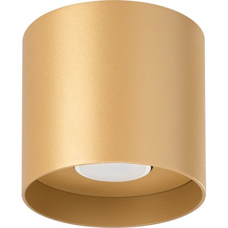 Lámparas de techo Mika dorado aluminio 1xGU10 12cm Sollux (1/2)