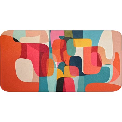 TAPPETINO DA BAGNO Forme - Colorate - Astratte - Aerei 120x60 cm