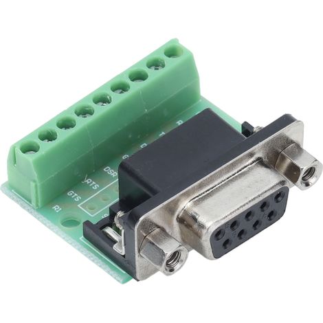 Carte de dérivation DB9 femelle avec adaptateur à vis 9 positions pour connecteur RS232/RS485