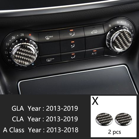 (Type x) Compatible avec Mercedes-Benz Classe A W176 GLA X156 CLA Accessoires Climatisation Console CD Panneau de garniture Style automobile (1/5)
