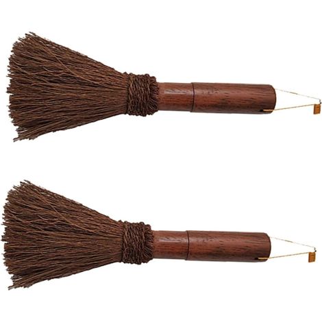 Brosse en fibres de noyer pour casseroles et poêles, brosse de cuisine artisanale, résistante aux hautes températures (1/5)