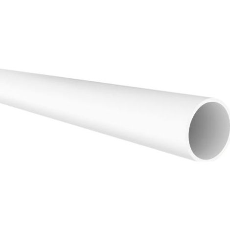 Perfil Tubo Redondo Fabricado en Aluminio Acabado en Blanco Medidas 20201000 mm Longitud del Perfil 1 Metro Espesor 1 mm 1 Unidad