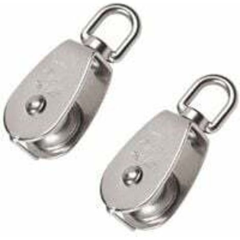 32-mm-Einzelrolle aus Edelstahl 304, Heberolle, Tragfähigkeit 250 kg – Silber (1/4)