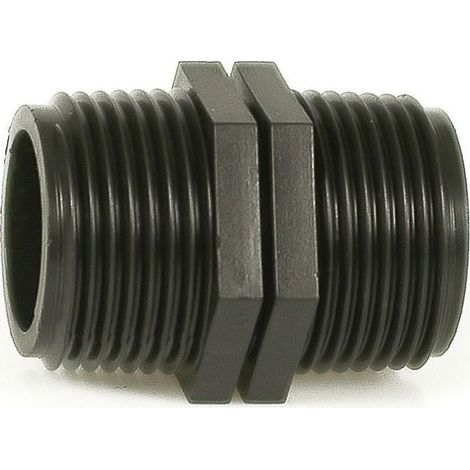 Nipplo - niples riduzione filettata maschio maschio - PN10 in polipropilene IR60720M0N250