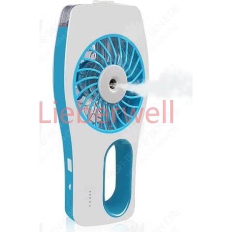 HTBE® Ventilateur de remplissage d'eau de pulvérisation Ventilateur portatif chargement USB Mini ventilateur électrique d'humidifica (1/4)