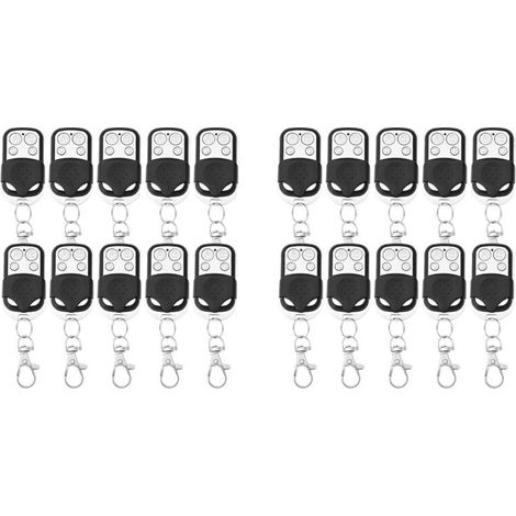Compatibile con 20 telecomandi per porte da garage a 433 MHz, adatto per porte da garage per auto e in grado di clonare chiavi telecomando.