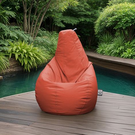 Pouf Poire Naylim Mate Orange Happers XXL Orange