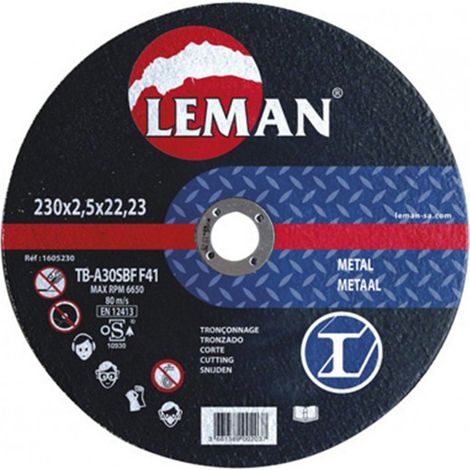 Disco da taglio professionale in acciaio 115x2,5x22mm 1602115 leman