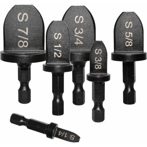 Set de 6 Outils D'élargisseur de Tube en Acier à Roulement Noir pour Cuivre, Maintenance de Réfrigération Lors de Fête Estivale (1/5)