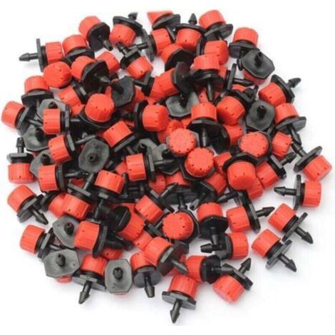 200 goteros para riego por goteo, boquillas aspersoras, emisores de jardín, riego por goteo automático (1/4)