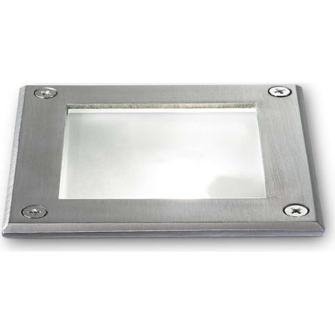Ideal Lux Park - 1 foco de luz empotrable cuadrado acero IP65, G9