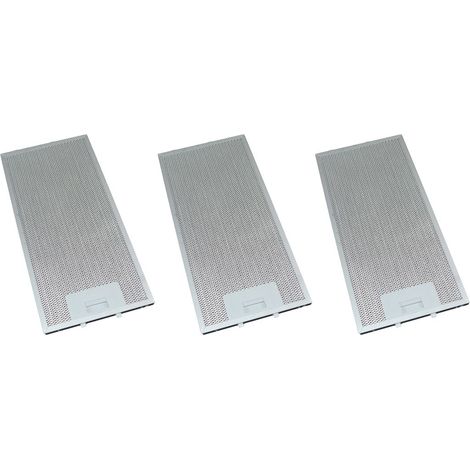 3 x Universal Cooker Hood Metal Grease Filter 165mm x 350mm (1/2)