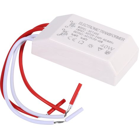 Transformateur Électronique pour Ampoules Halogènes 220V-12V 40W - KZQ (1/2)