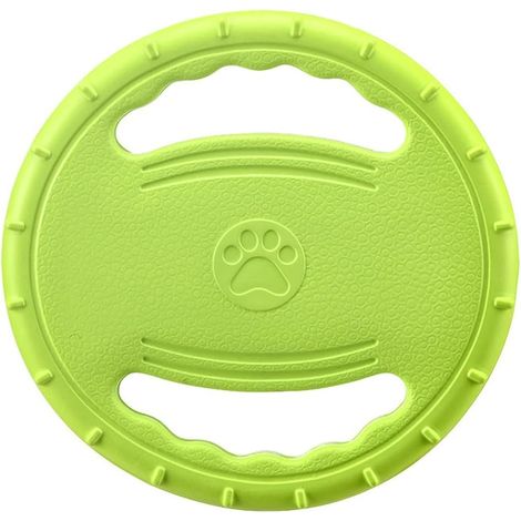 Un paquet de jouets d'entraînement interactifs frisbee doux pour chiens, en matériau EVA, polyvalent et pratique (1/4)