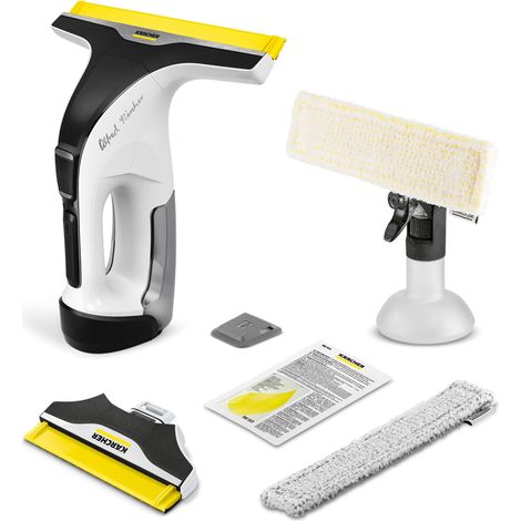KÄRCHER lavavetri a batteria WV 8 Signature Line, autonomia: 55 min, serbatoio: 150 ml, 2 labbra, flacone spray e 2 panni in microfibra, raschietto per sporco, detergente per vetri (1/5)