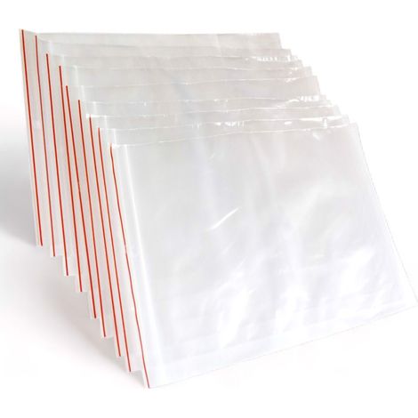 Bolsas Ziploc de 45x50cm y 45 micras, 100 unidades.