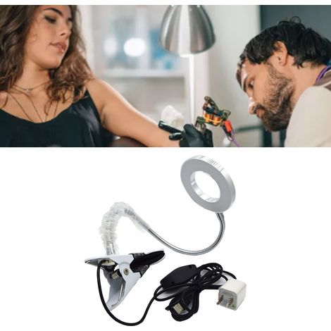 Lampe LED de Soin Visage Flexible, Clip Portable avec Lumière 2 Couleurs et Alimentation USB (1/5)