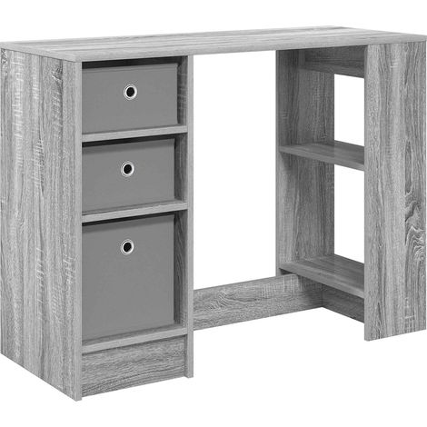 Schreibtisch Graues Sonoma 100 x 40 x 75 cm Holzwerkstoff vidaXL