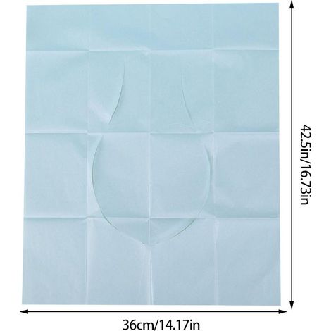 Packung mit 10 Toilettensitzbezügen aus Papier, Reise-Toilettenzubehör für Erwachsene, Kinder und Babys (1/5)