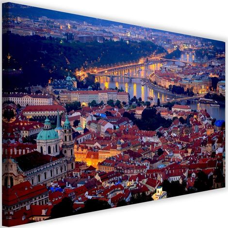 Tableau sur toile Ponts de la ville de Prague 90x60 (1/5)