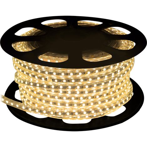 Tira LED 230V IP65 SMD2835 25MTS Luz Cálida (1/2)