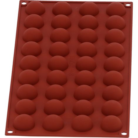 Silikonform, lebensmittelecht, halbkugelförmig, Kuchenform, Tablett für Schokolade, Seife, Haushalt, Küche (36 Löcher) (1/5)