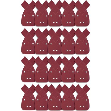 20 Pièces Feuilles Abrasives Triangles Feuilles de Ponage 180 Grain Mouse Sanding Sheet Papier Abrasif pour Black and Decker Detail Palm Sander (1/5)