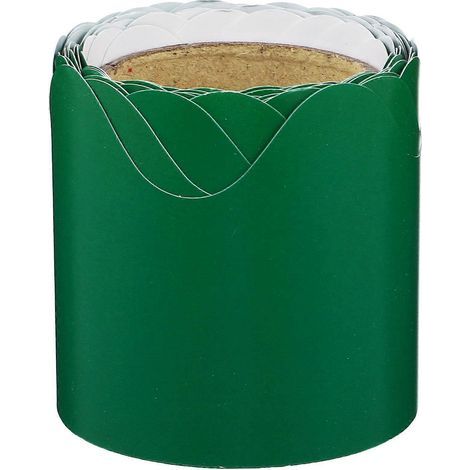 m Rolle Tafelrandpapier, Wanddekoration für Schulklassenzimmer – 1000,00 x 5,80 x 0,10 cm – Grün (1/4)