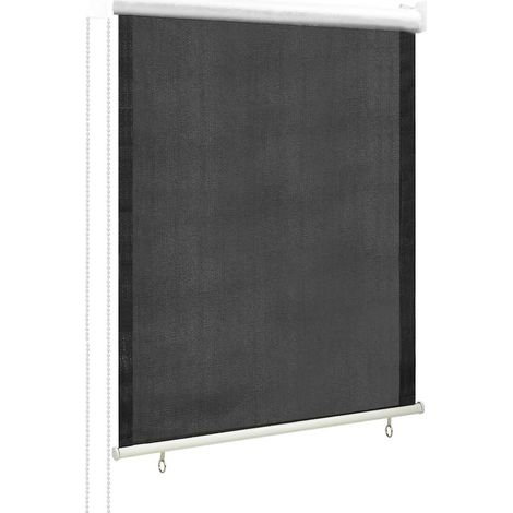 vidaXL Persiana enrollable de exterior 85(ancho)x140(alto)cm gris antracita (1/5)