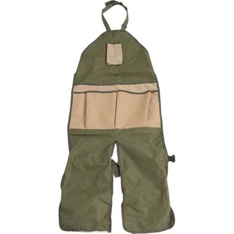 Tablier de jardinage en tissu Oxford 600D robuste avec boucle réglable et plusieurs poches à outils pour jardin, cour, ferme, protection des jambes durable et résistante à l'usure (1/4)