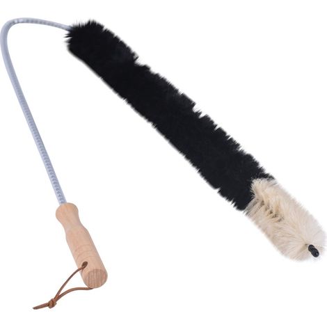 Brosse-plumeau dépoussiérante pour radiateur Plumeau flexible en poils de chèvre 120 cm Liseré Vert (1/5)