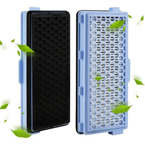Dos filtros compatibles para aspiradoras Miele/SF-HA 50/S4/S5 y Miele C1/C2/C3. (1/4)