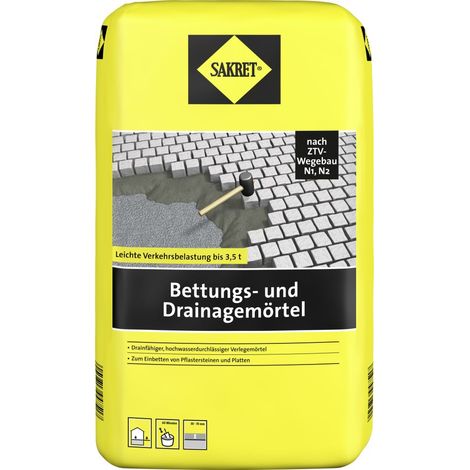 SAKRET Bettungs- und Drainagemörtel 10 kg Sack Putz