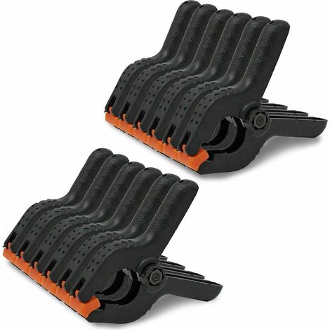 12pcs Plastic Spring Clamp Heavy Duty Nylon Spring Clips Set 6 Inch Woodworking Grip Clips Muslin for DIY Projects Photo Studios Arts and Crafts