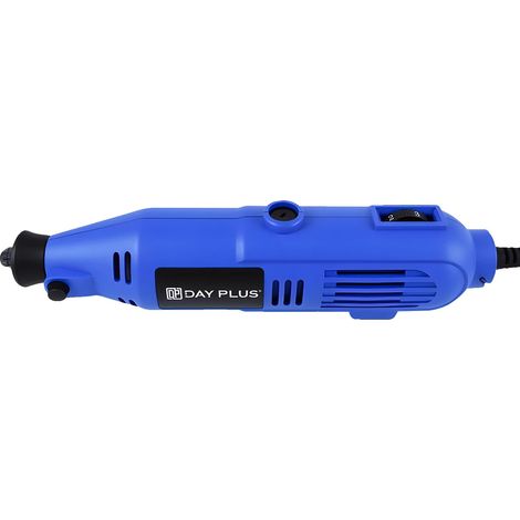 Herramienta rotativa, 6 velocidades variables, 80 accesorios, azul. (1/2)