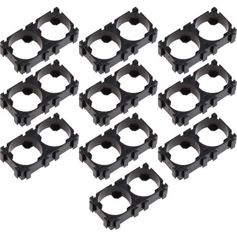 10 Stück 18650 Akku-Pack-Halterung mit Antivibrations-Sicherheitshalterungen