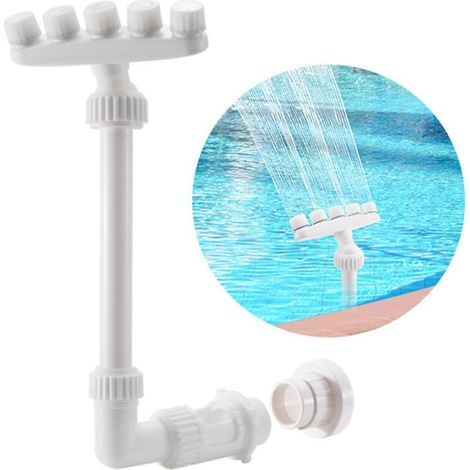 Fontaine de piscine, Jet d'eau pour piscine, Accessoires de piscine réglables, Jet rafraîchissant, Cascade, Fontaine
