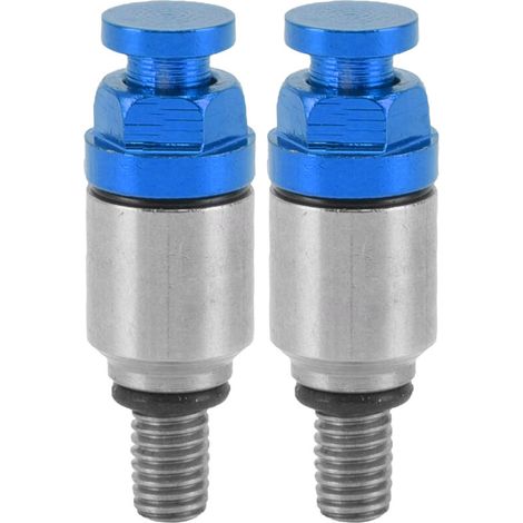 Jeffergarden 2 pièces M5x0.8 fourche en alliage d'aluminium purgeur d'air soupape de surpression de remplacement pour CRF150R CR125R CR250R CRF250R bleu