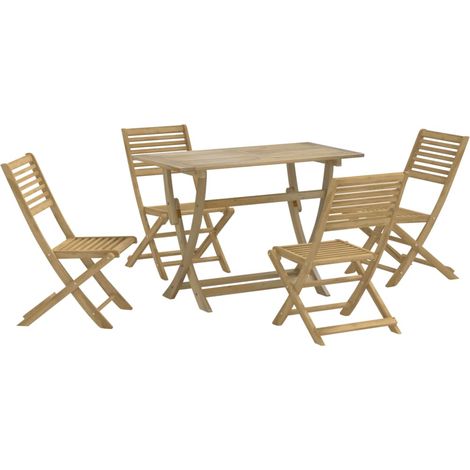 Set da Pranzo per Giardino 5 pz in Legno Massello di Acacia vidaXL (1/5)