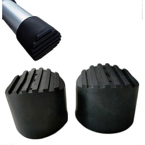 Lot de 2 embouts antidérapants de rechange en caoutchouc pour échelles télescopiques, compatibles avec les échelles télescopiques de 72 mm (25-26 mm). (1/4)